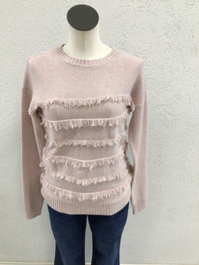 Charlie B Powder Fringe Sweater C2583
