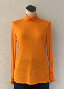 Marble Orange Scrunch Neck Turtle 6400