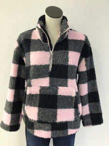 Keren Hart Pink Fleece Pullover RR65038PNK