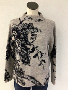 Tribal Oyster Funnel Neck Sweater 1542O