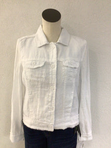 Lulu B White Linen Jacket LIN7403