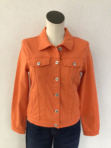 Dolcezza Orange Jean Jacket 24200