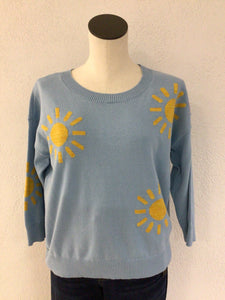 Tribal Blue Sun Sweater 5465O