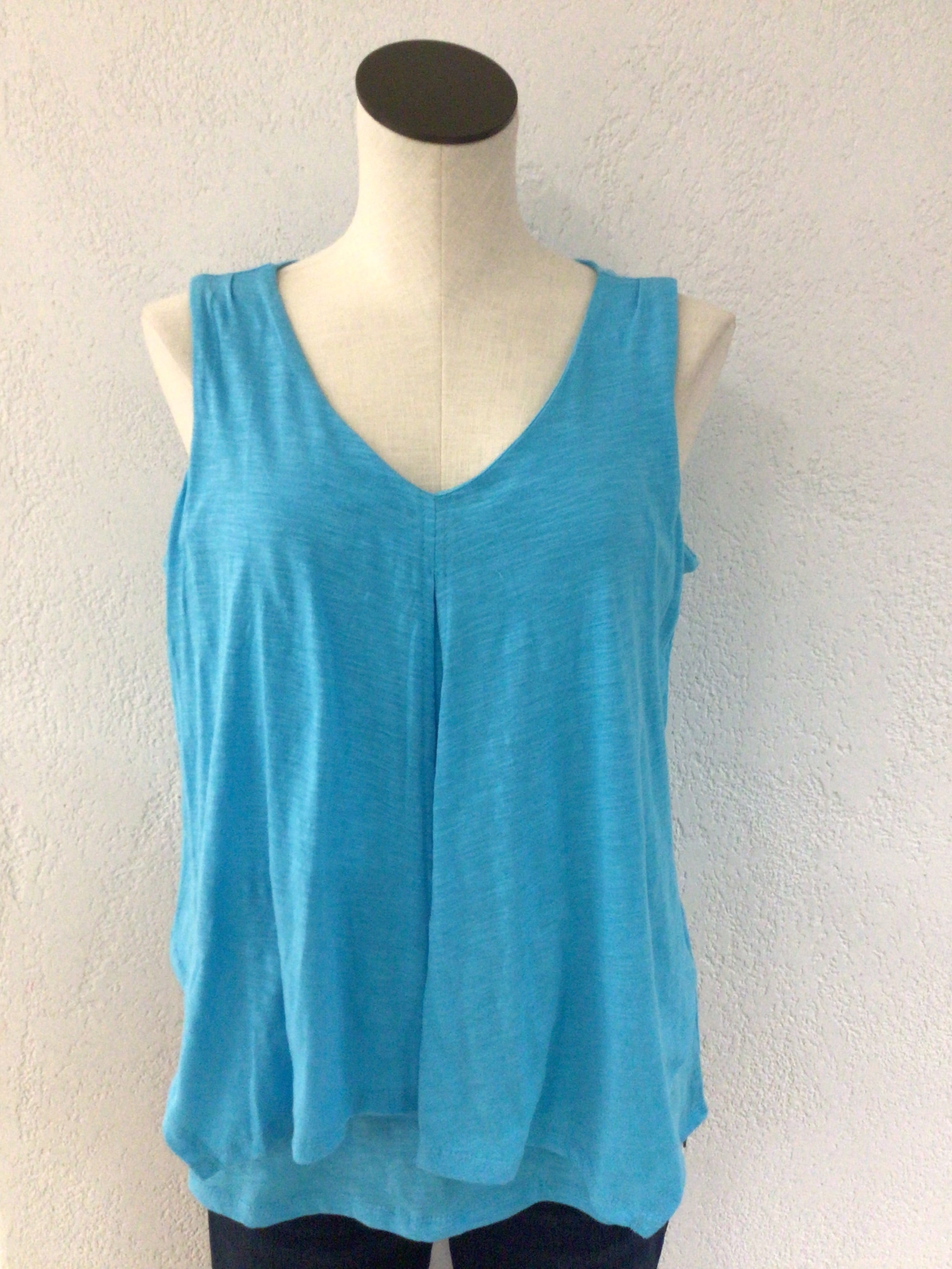 Beachtime Turq Layered Tank CSB0562