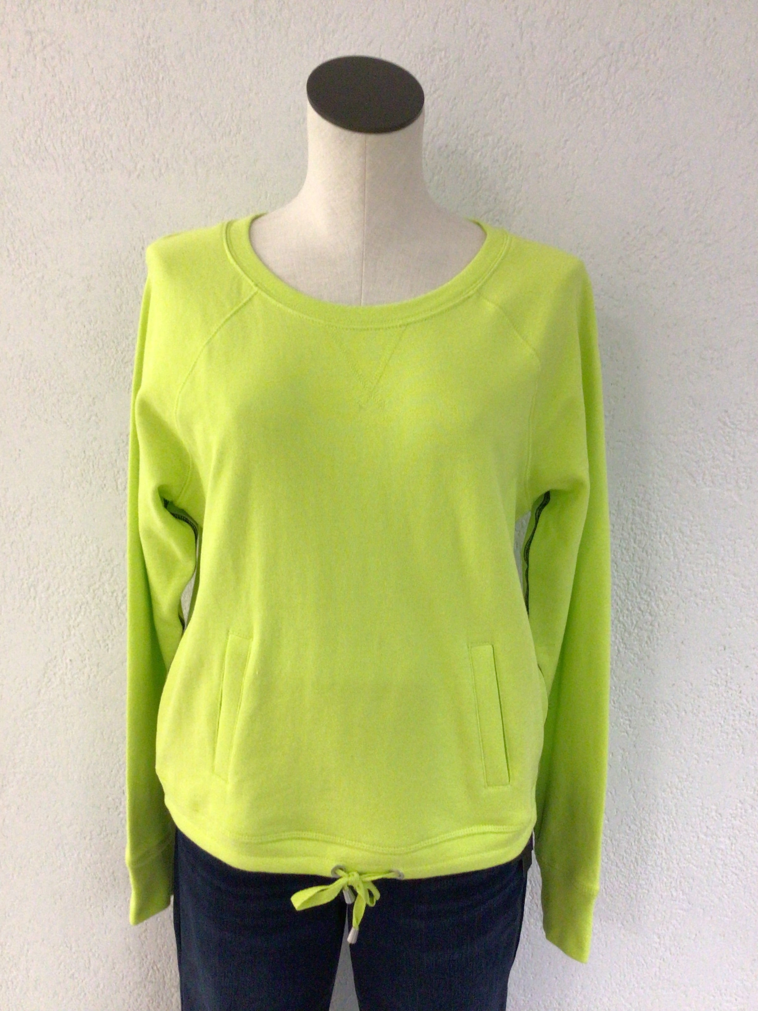 Tribal Lime French Terry Top 1699O