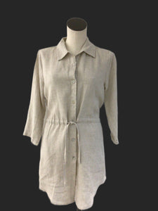 Sunday Natural Linen Long Shirt 141-6017-6980