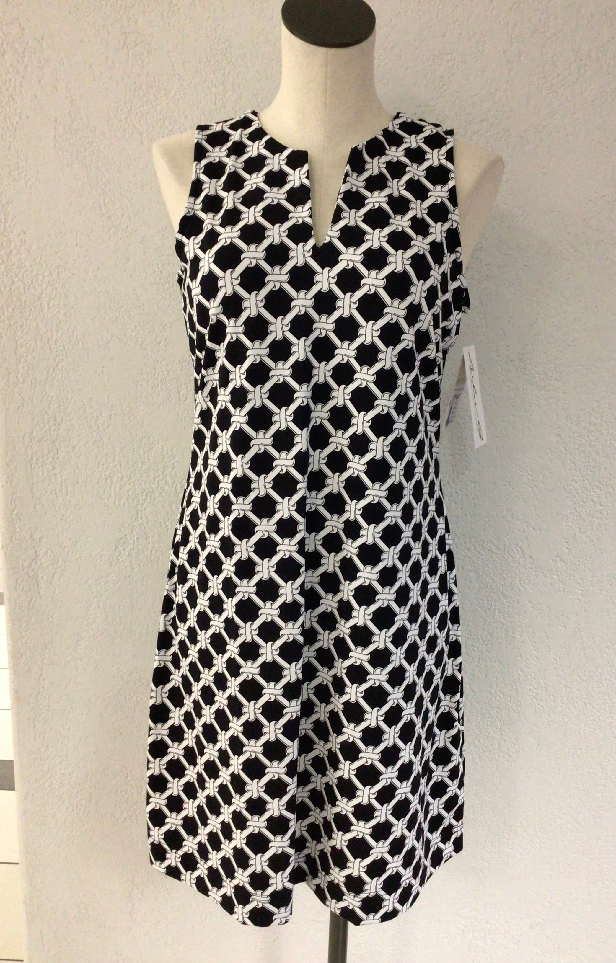 Lulu B Black/White Dress SPX4474P RBLW