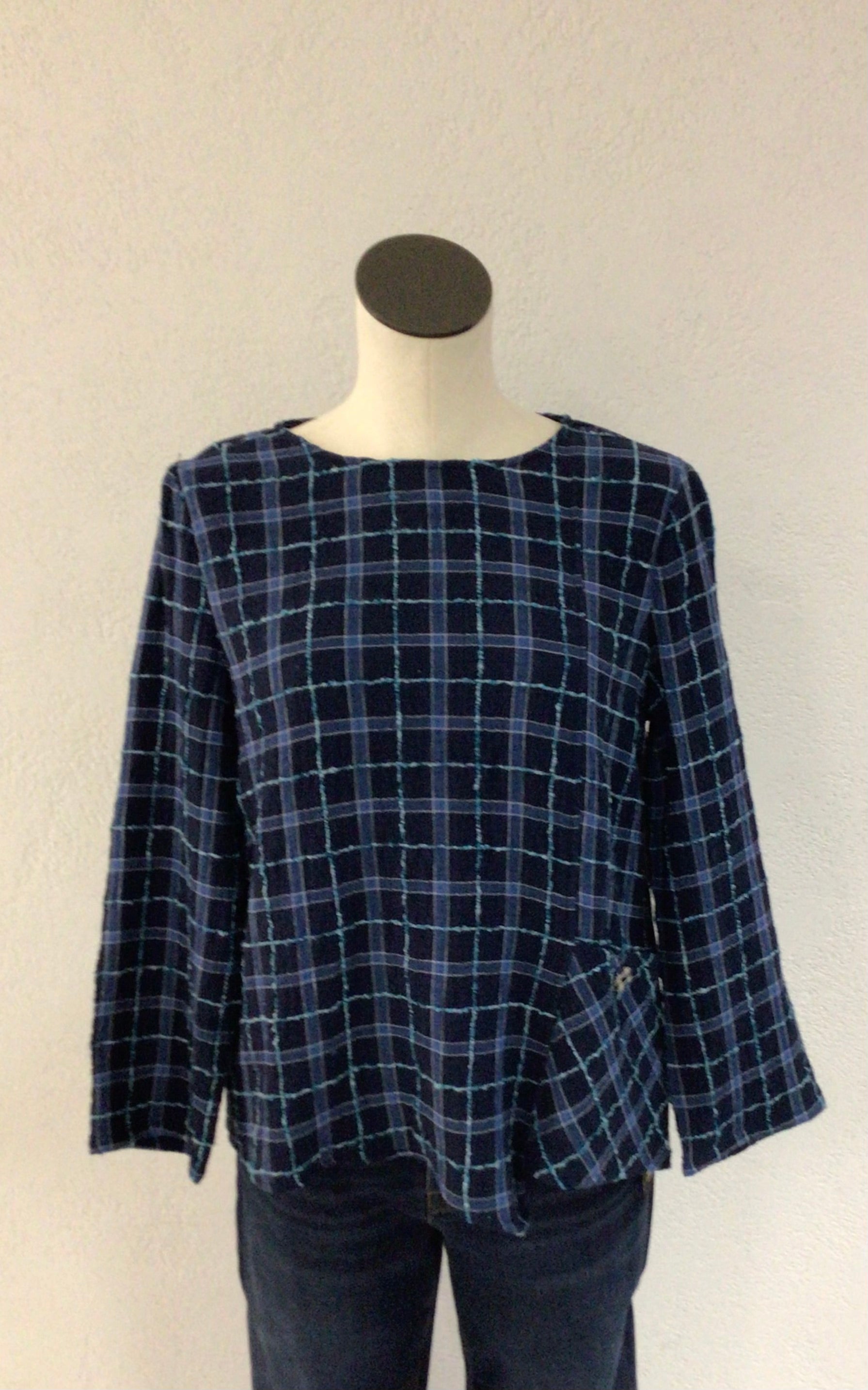 Habitat Navy Windowpane Pullover 75910