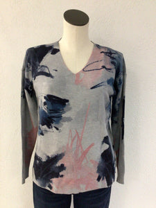 Charlie B Quartz Printed Sweater C2581R