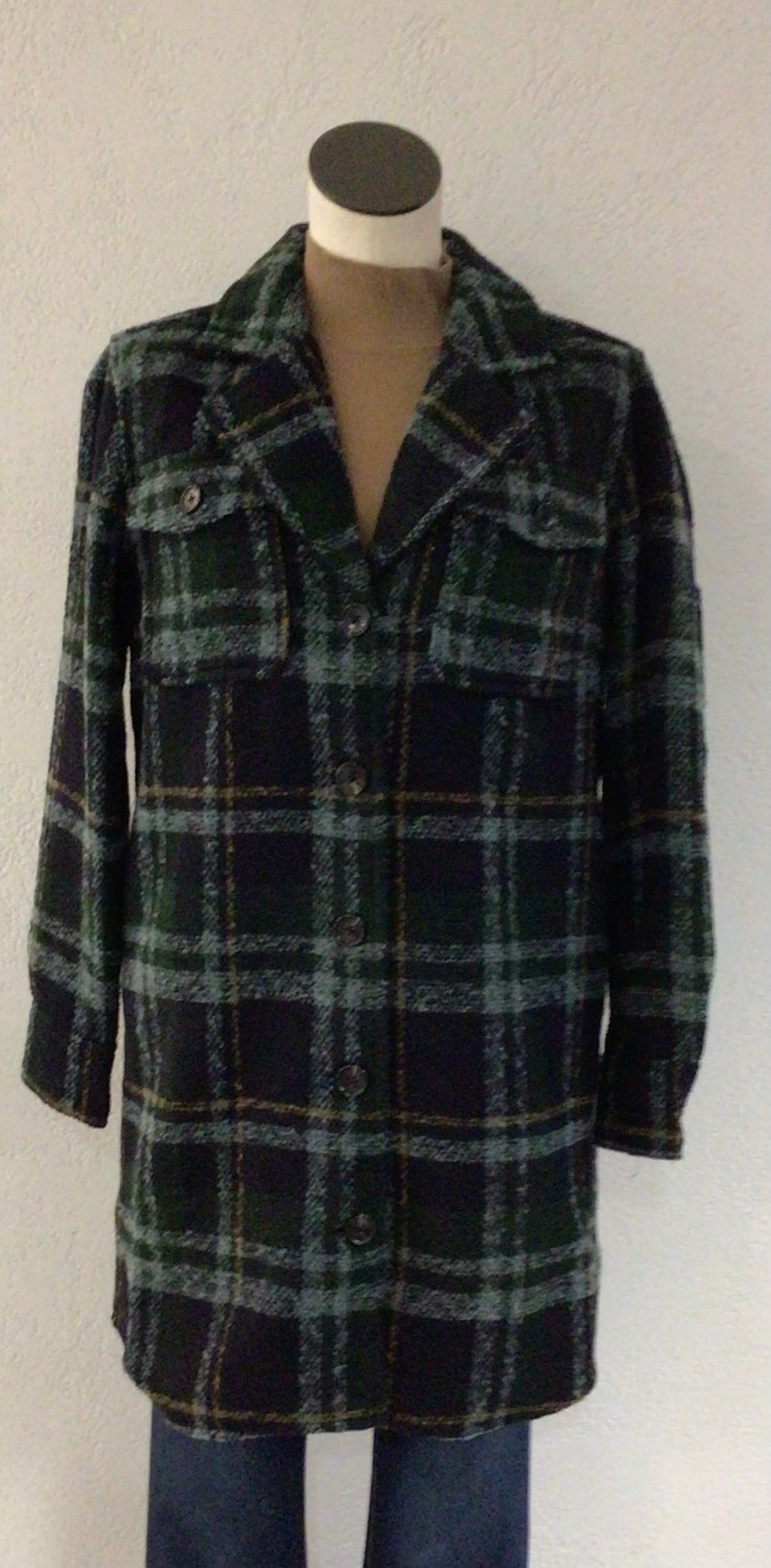 Tribal Alpine Green Boucle Jacket 7183O