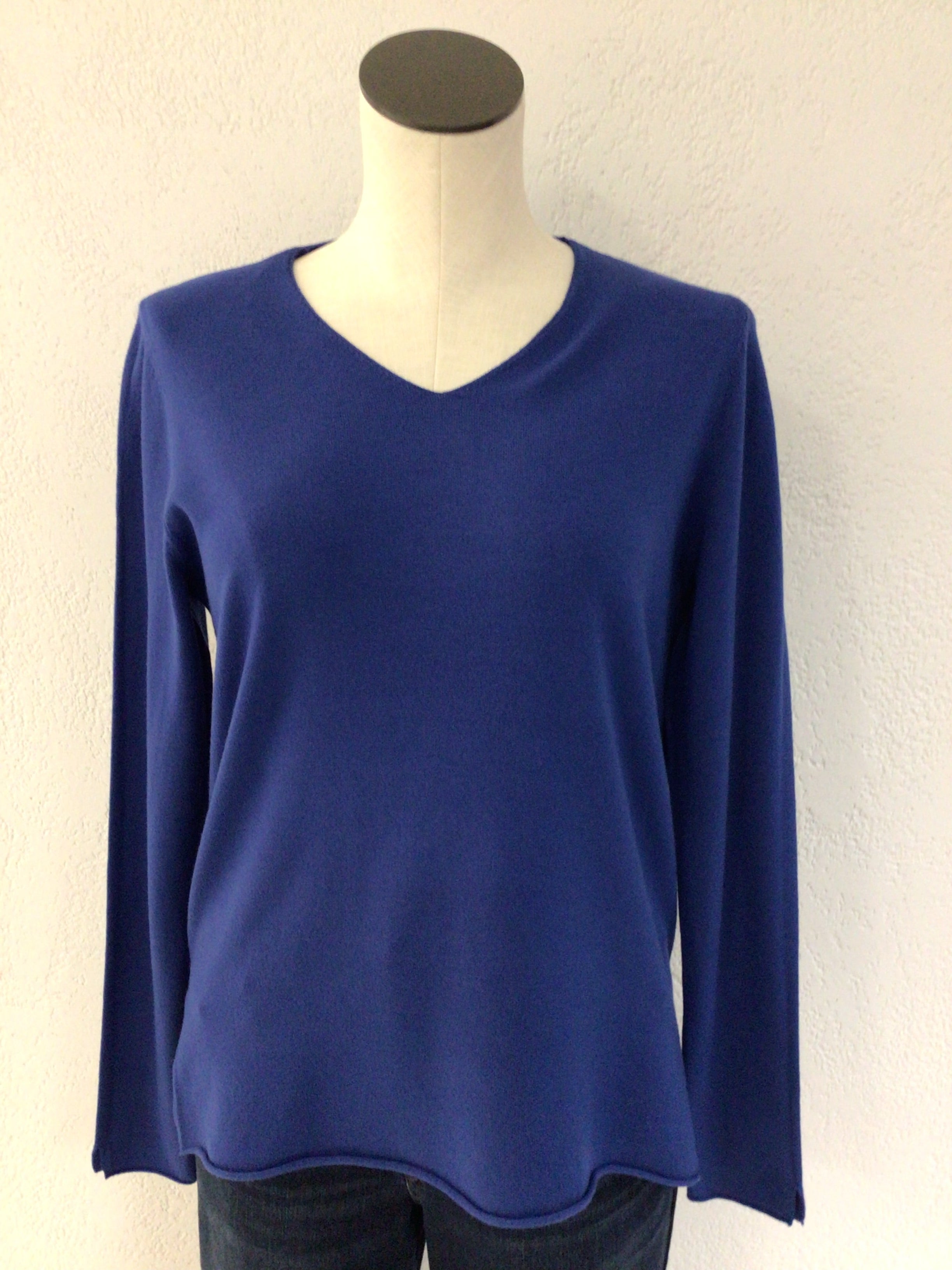 Charlie B Sapphire V Neck Sweater C2279Z