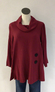 Ali Miles Burgandy Tunic A44508TM