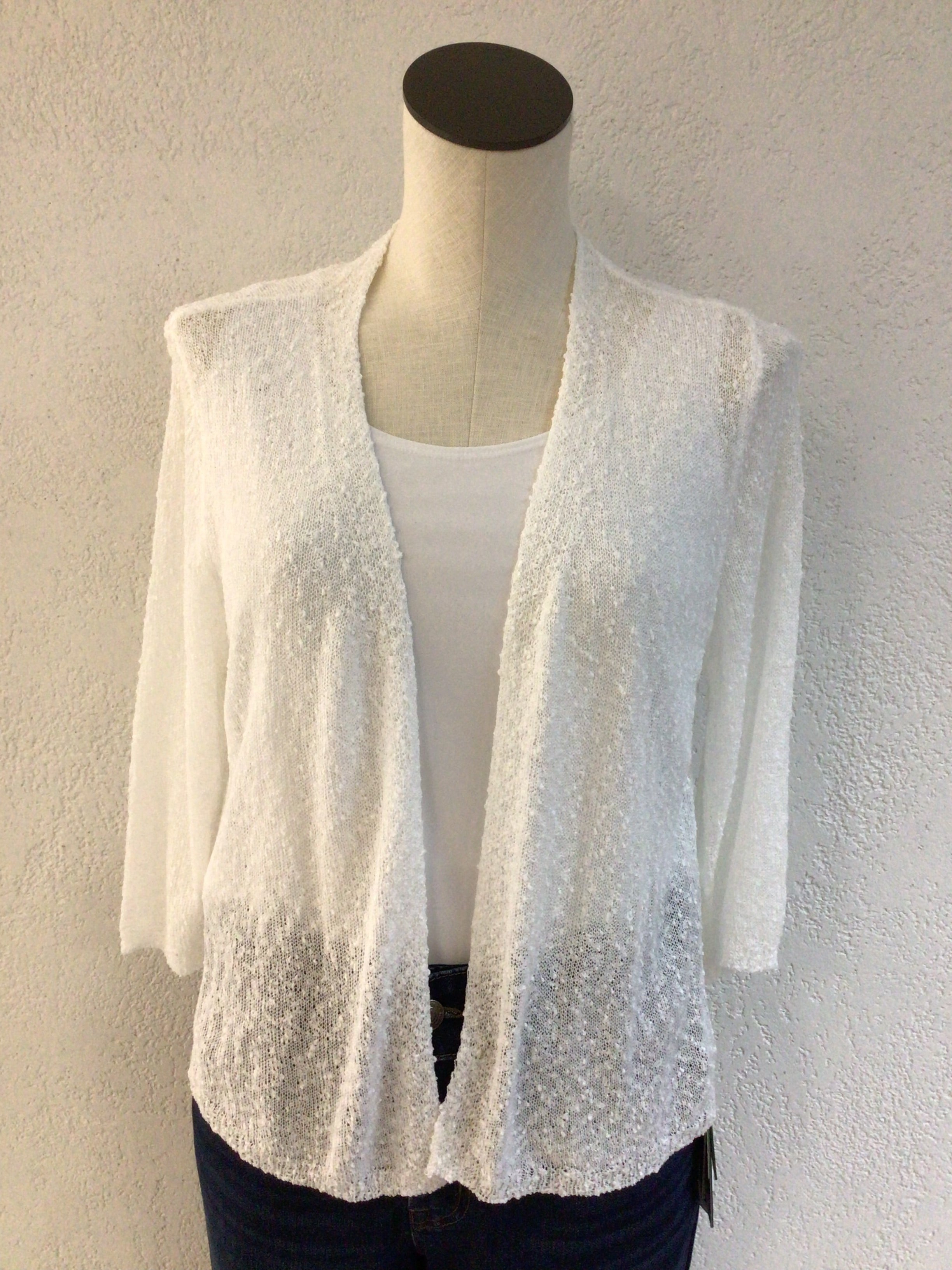 Lulu B White Cardigan  MHL5070