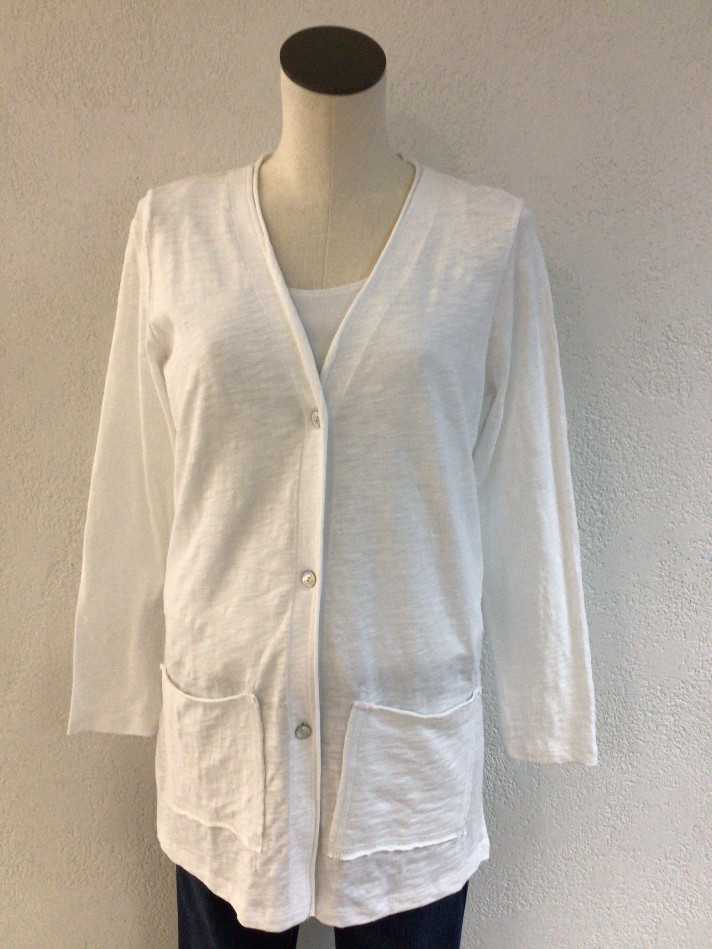 Habitat Escape White Pocket Cardi 10070