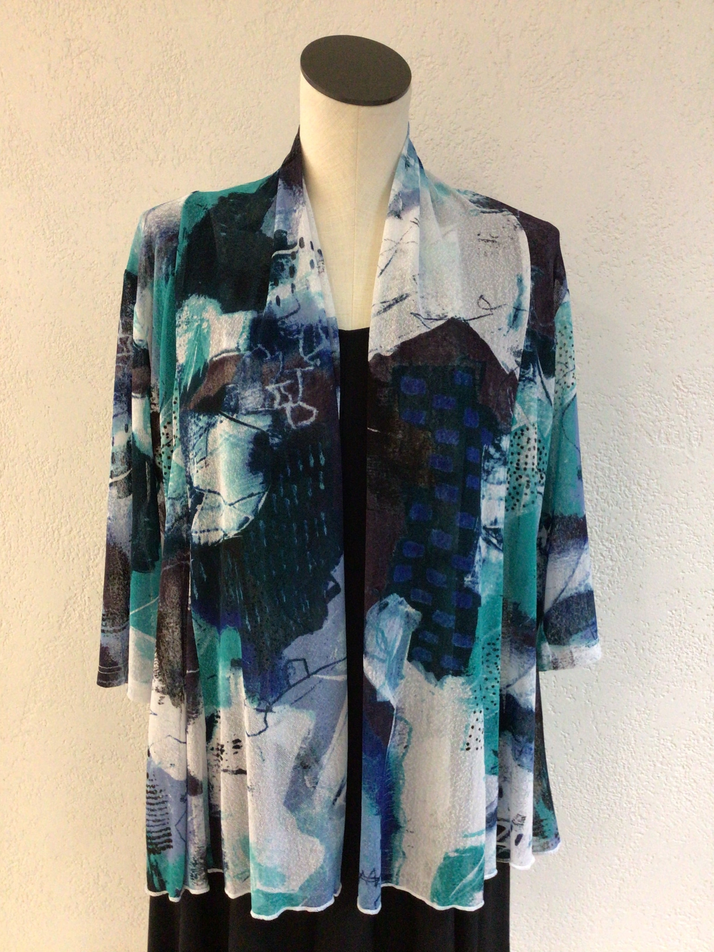 Creation Aqua Short Open Front Jacket ART13