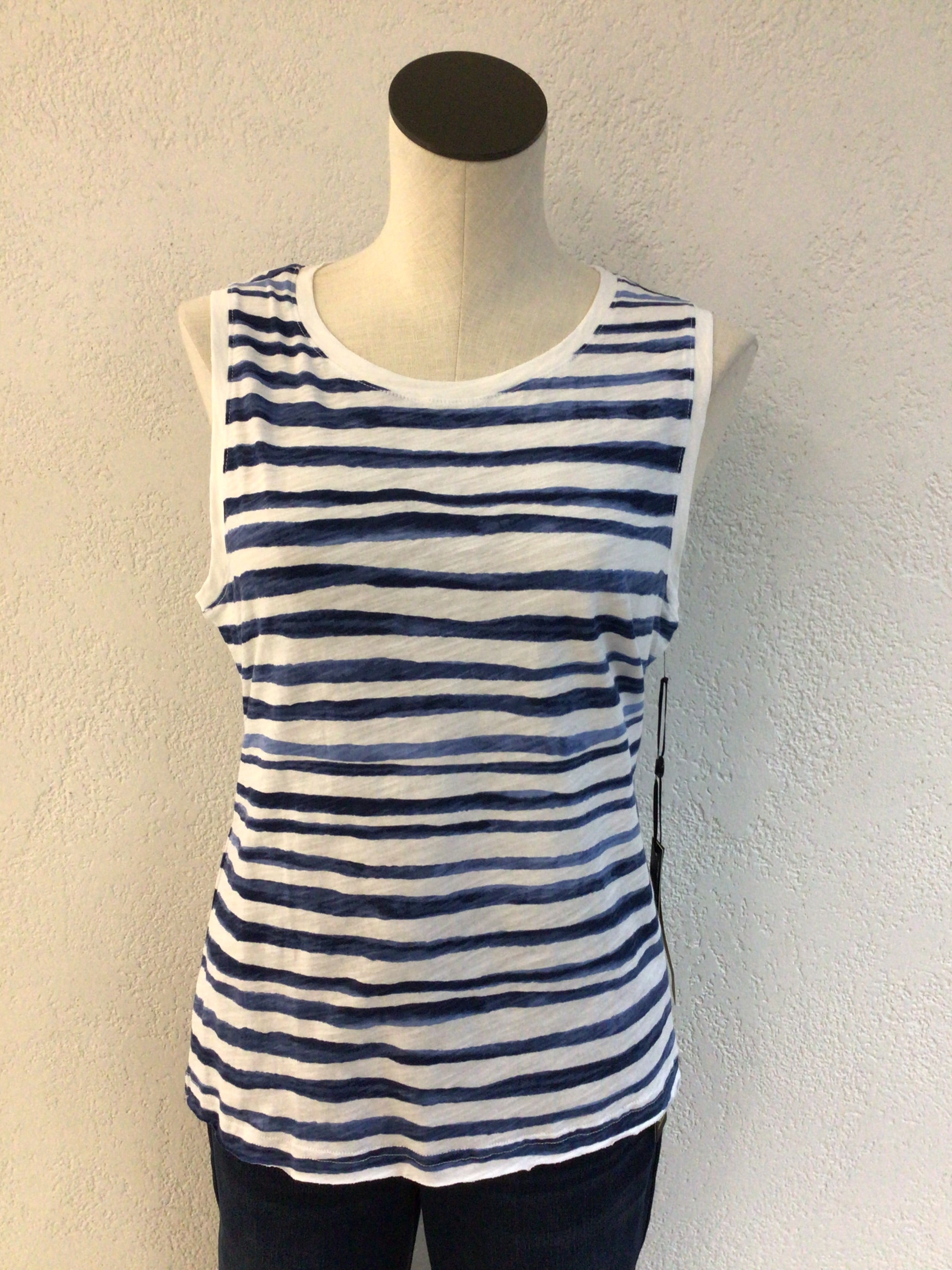 Charlie B Sleeveless Stripe Top; C1313APK