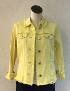Charlie B Lemonade Fringe Jacket C6233X