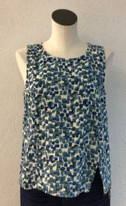 Charlie B Lily Pad Sleeveless Top C4543PR