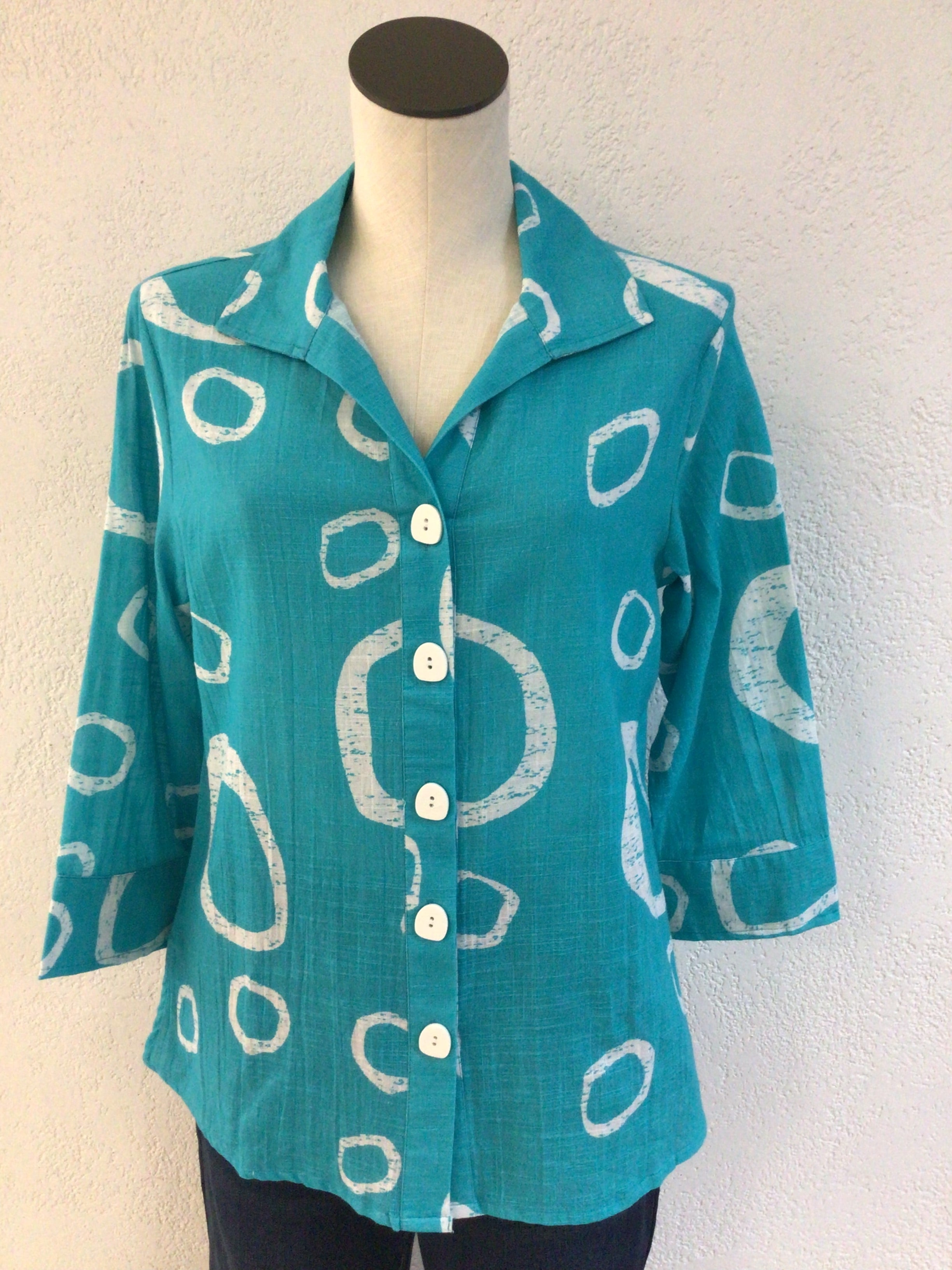 Parsley and Sage Turq April Shirt 25T52G