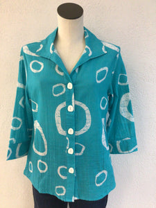 Parsley and Sage Turq April Shirt 25T52G