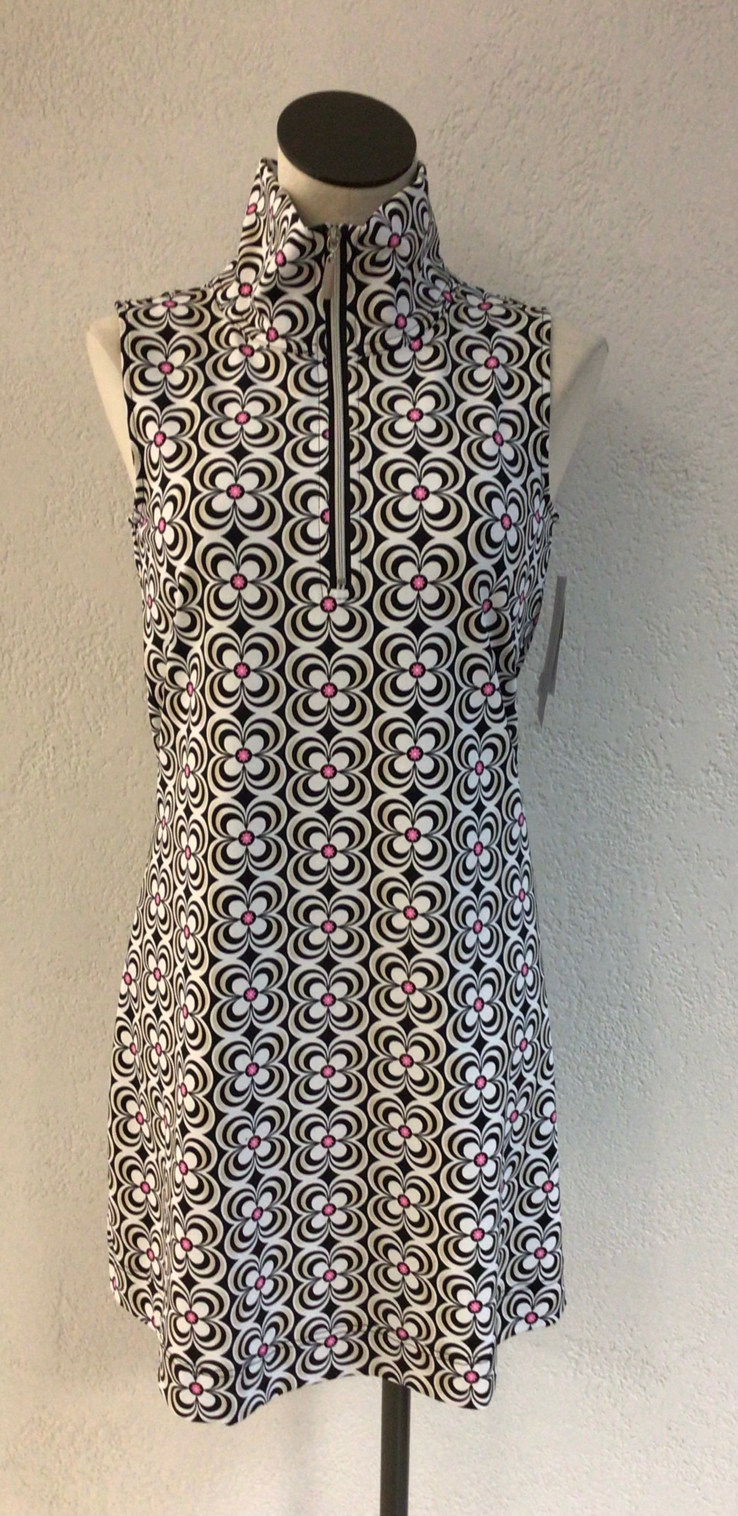Lulu B Pink Daisy Print Dress SPX4427P DGBW