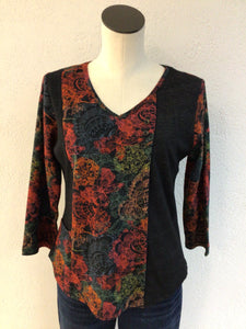 Parsley and Sage Rose Button Top 25W213C6