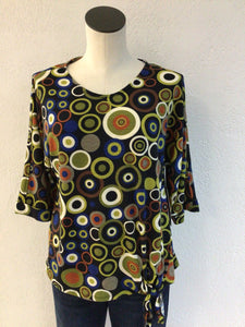 Multiples Cuffed Elbow Tie Waist Top M35109TM
