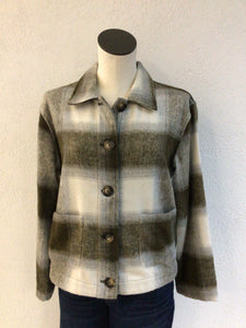 Sunday Brown Plaid Barn Jacket 6659 6338