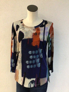 Jess and Jane Provence Print Tunic KM1-1494