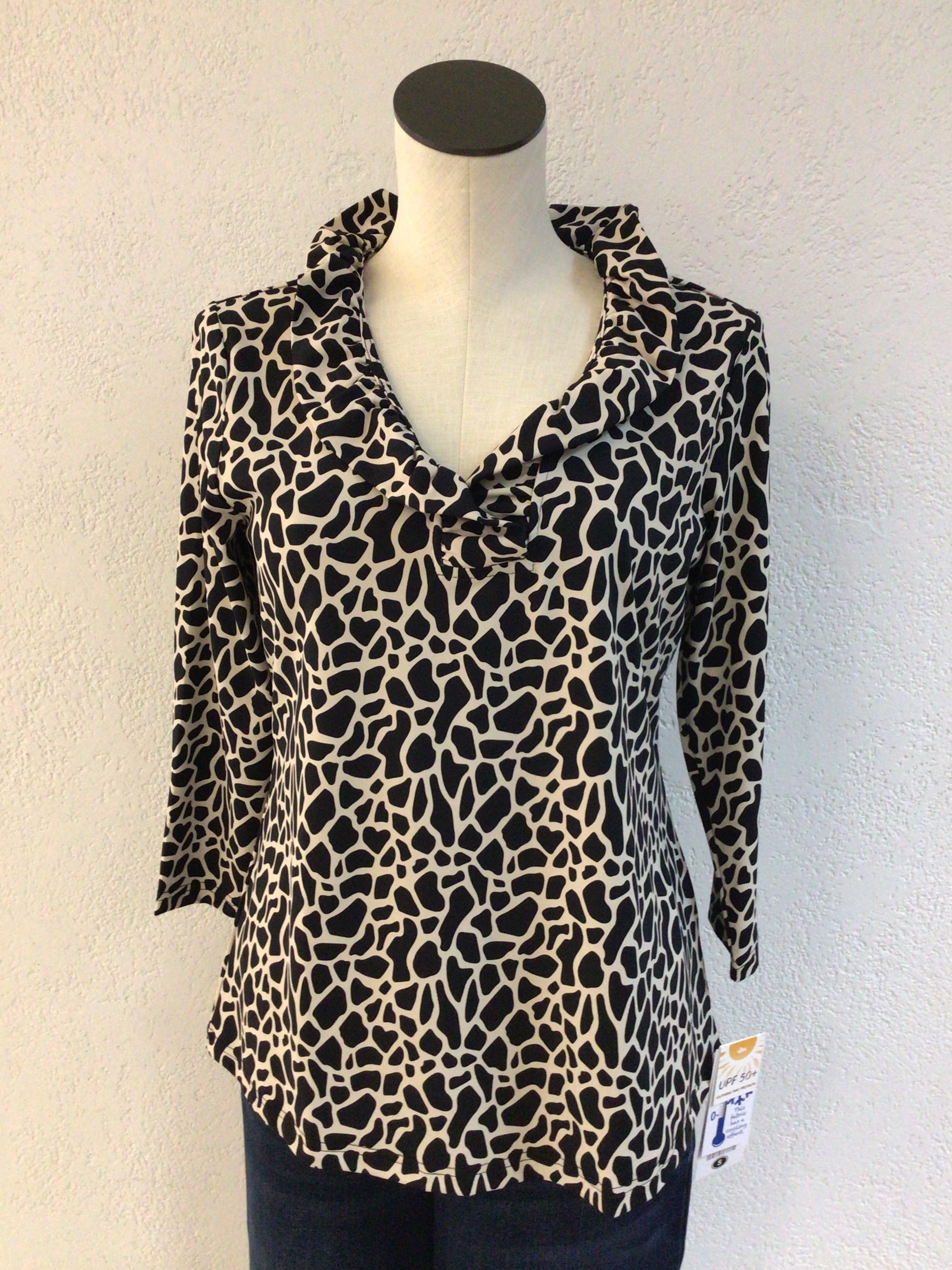 Lulu B Ruffle Neck Top SPX0792P GFBS