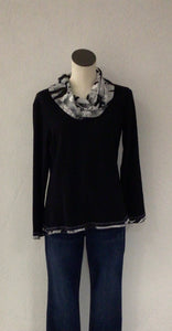 Parsley and Sage Eartha Cowl Top 23W209C12