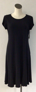 Southern Lady Black Short Sleeve Dress 6274