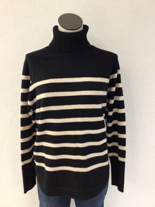 FDJ Black/Cream Striped Sweater 1278333