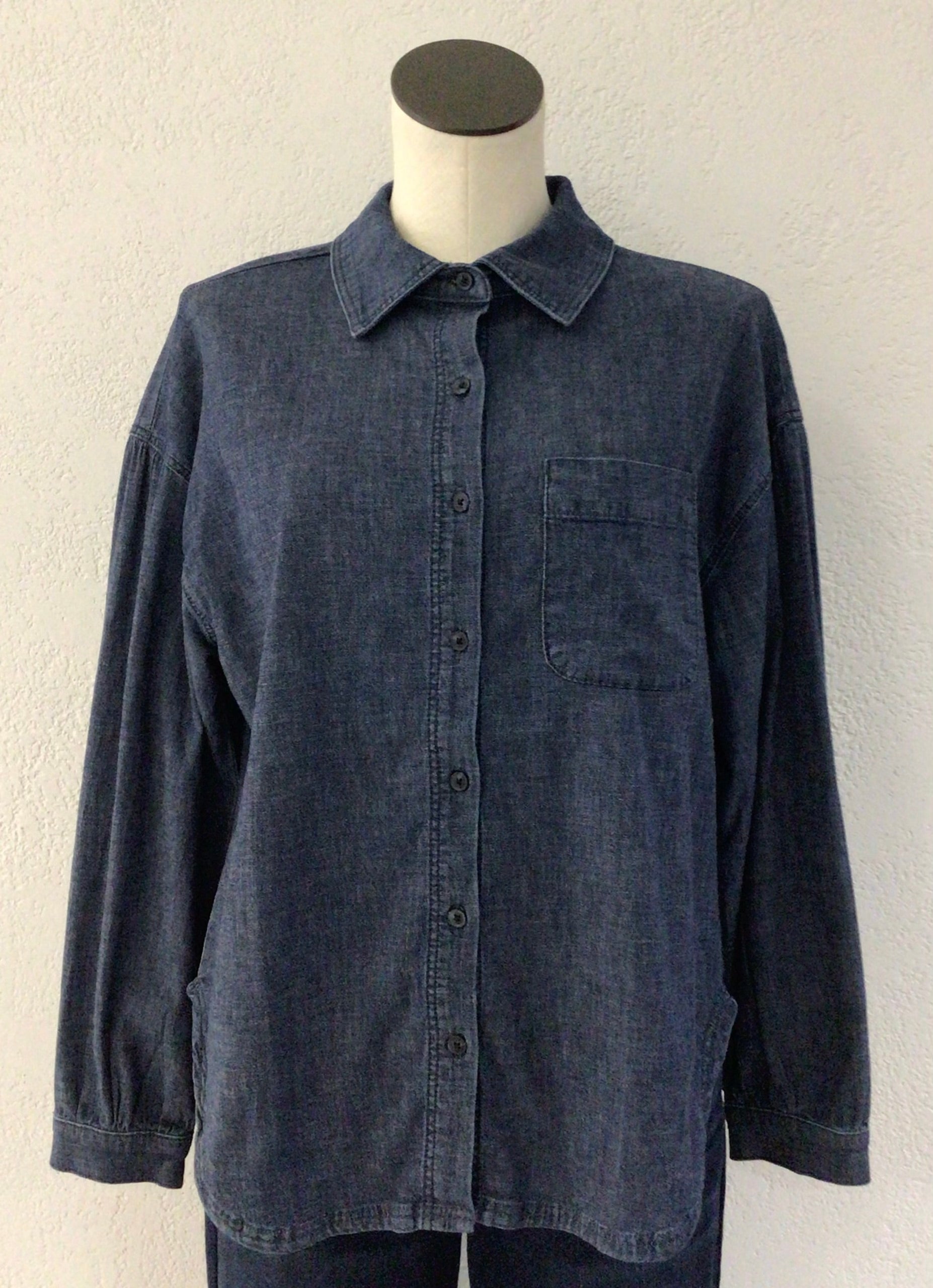 Jag Relaxed Button Down Denim Shirt T2331
