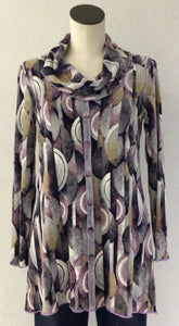 Pure Essence Lilac/Navy Tunic 331-4251
