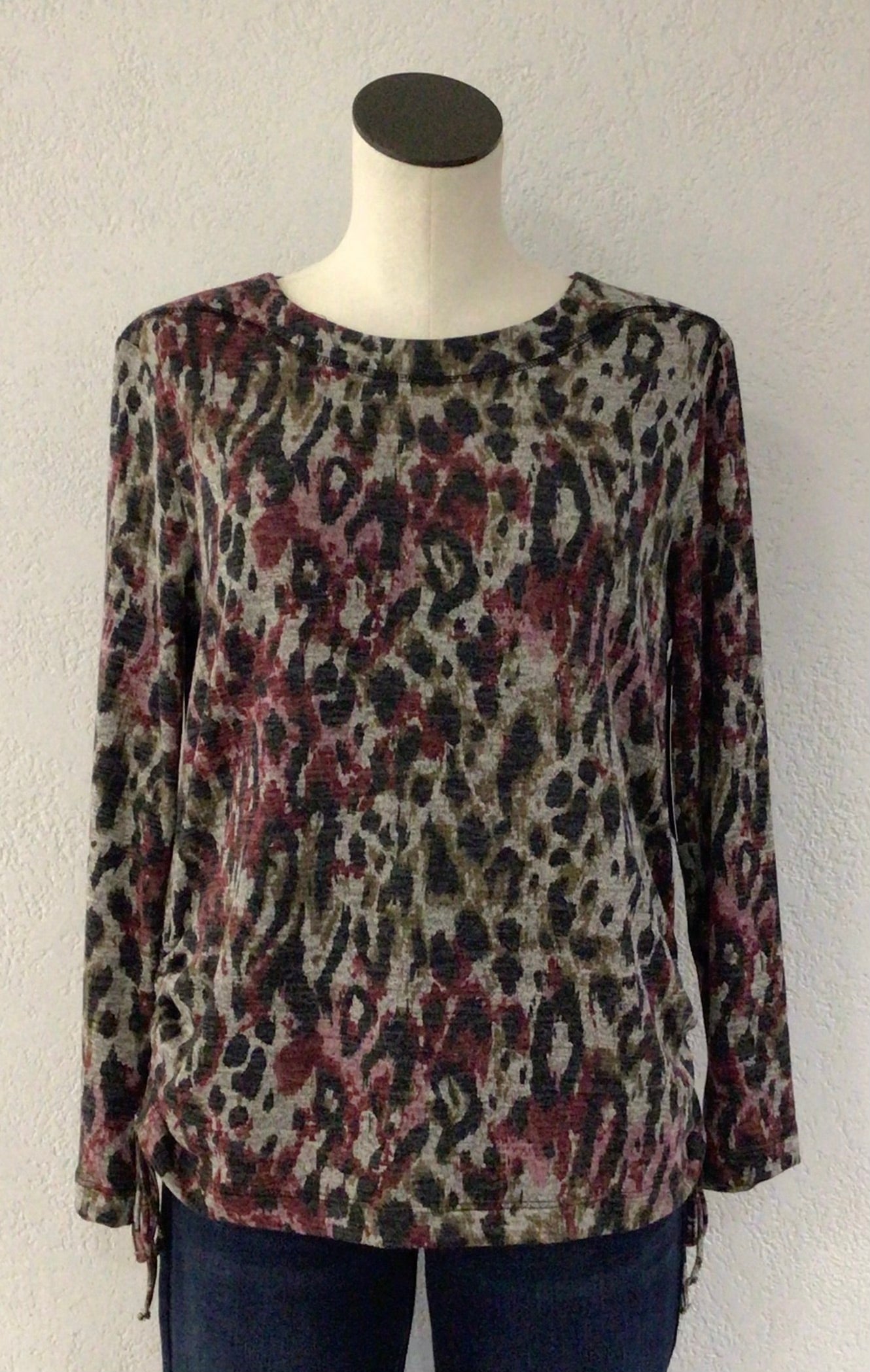 N Touch Brandywine Animal Print Top 4008