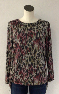 N Touch Brandywine Animal Print Top 4008