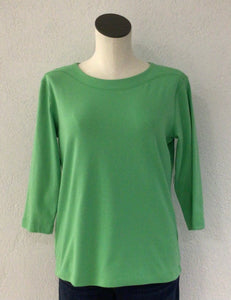 Southern Lady Spring Green 3/4 Sleeve Top 491B
