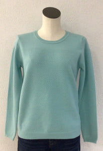 Sunday Sea Glass Aqua Pullover Sweater 6941