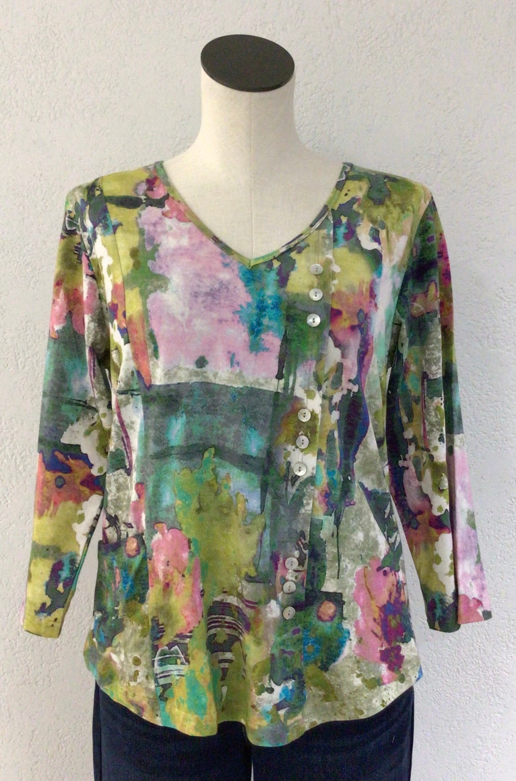 Parsley and Sage V Neck Top 24T02C6