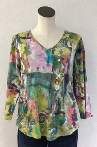 Parsley and Sage V Neck Top 24T02C6