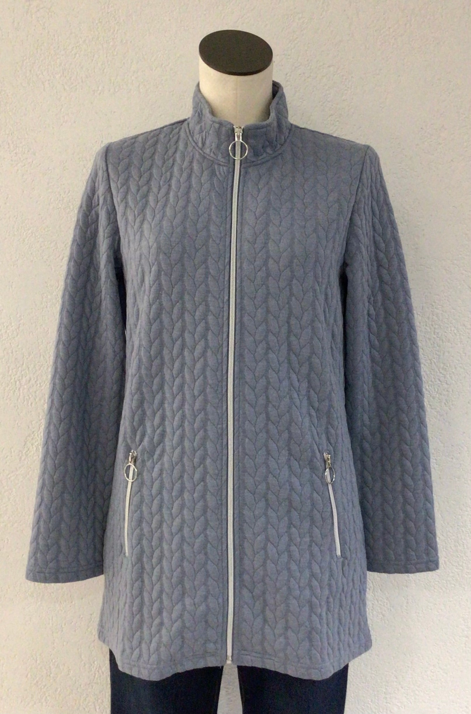 Sunday Denim Blue Knit Jacket 6685