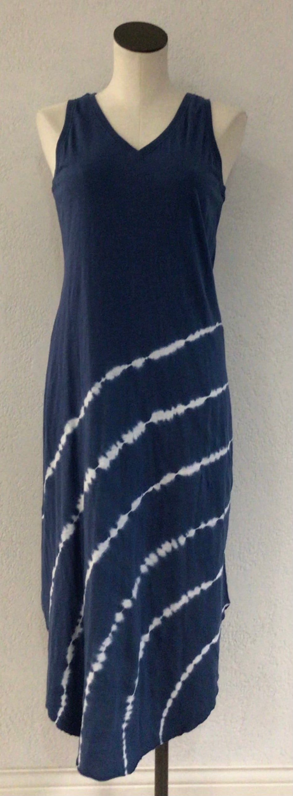 Charlie B Blue Tie Dye Dress C3125T