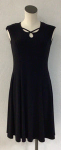 Bali Black Cap Sleeve Dress 8283