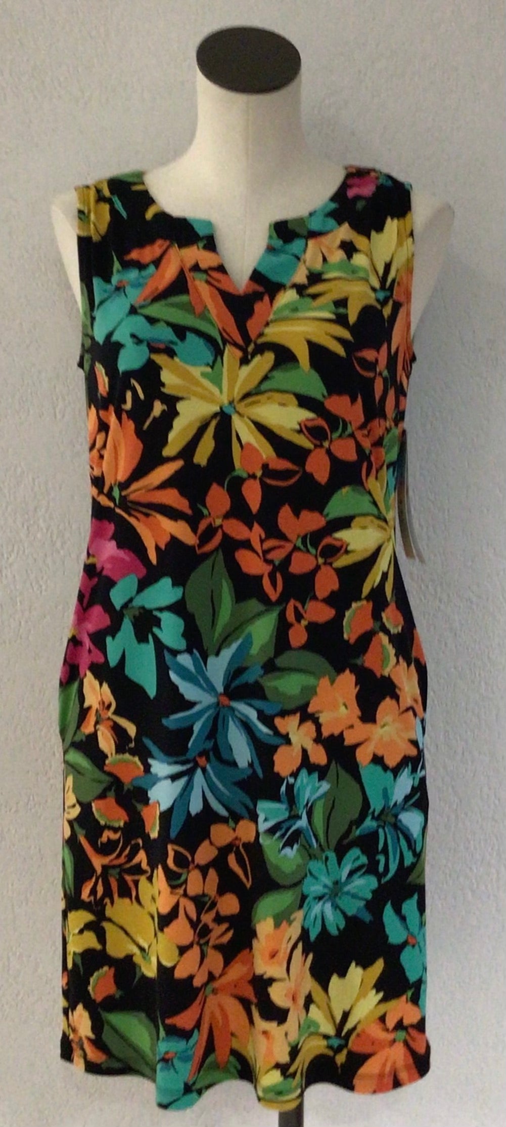 Tribal Bright Floral Dress 1803O