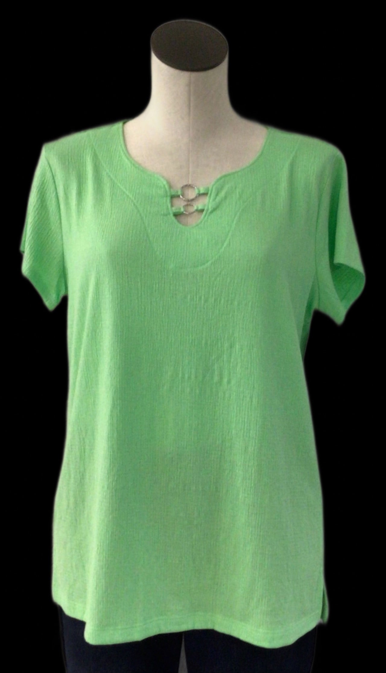 N Touch Lime Green Short Sleeve Top 425D