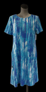 Links Blue Short Sleeve Dress 6304