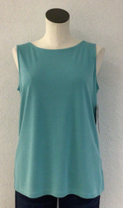 Multiples Aqua Scoop Neck Top M34103TM