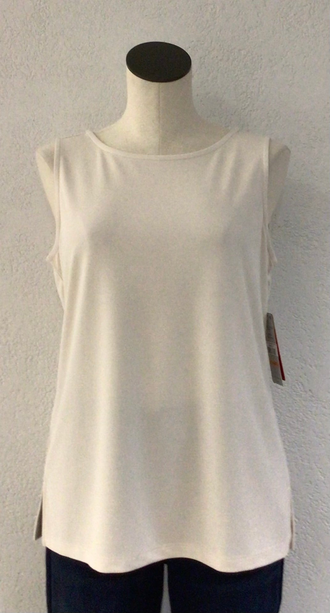 Multiples Ivory Scoop Neck Top M34103TM