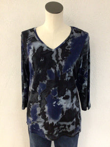 Parsley and Sage Navy/Grey Carnie Top 24W203C1